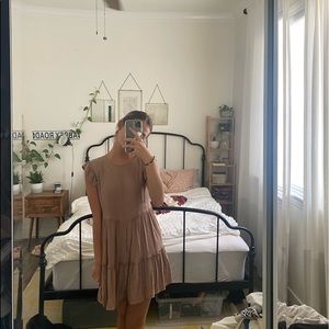 light coffee dress